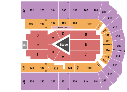 War Memorial Arena Sebastian Maniscalco Seating Chart